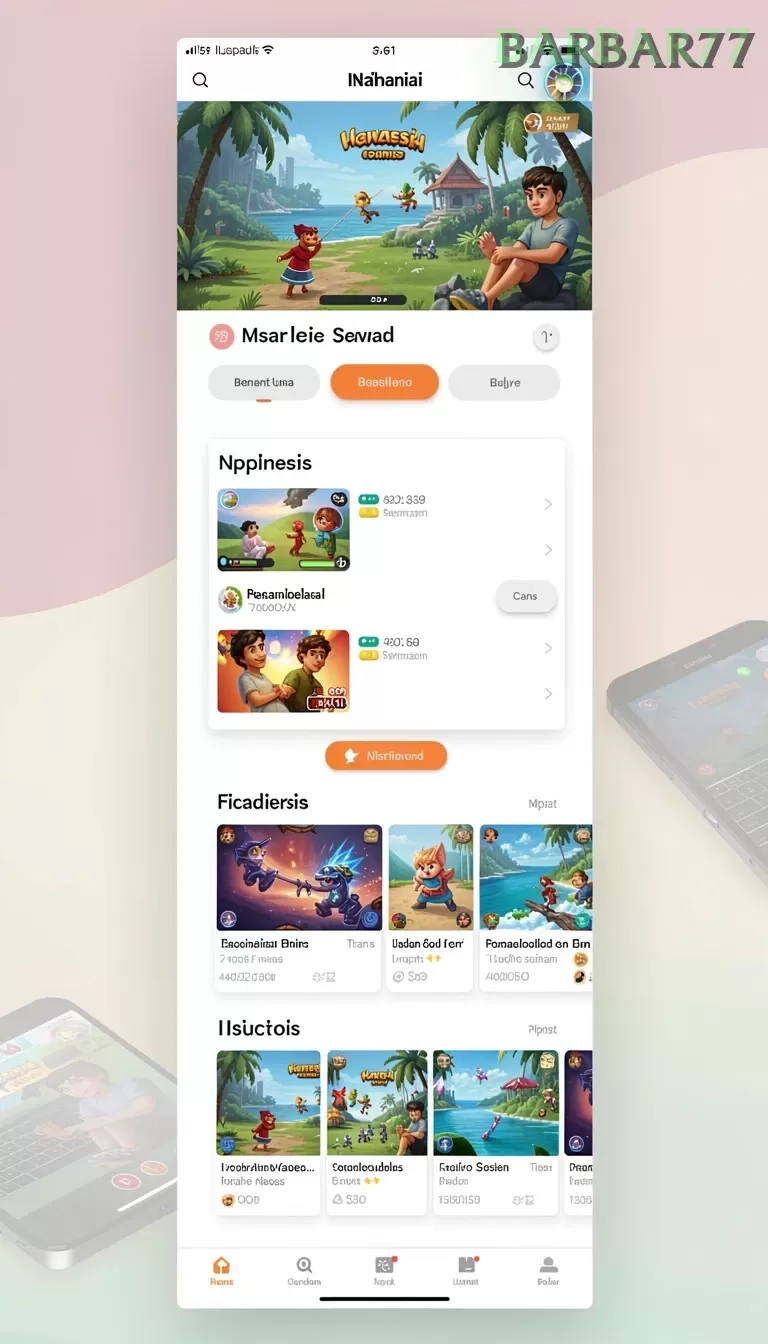 Cuplikan layar WAJAN4D — menu navigasi