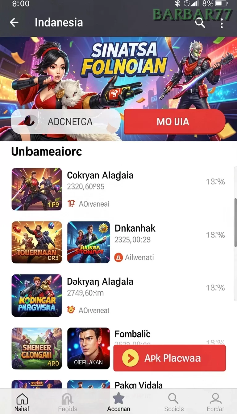 Cuplikan layar HOKI — aktivitas
